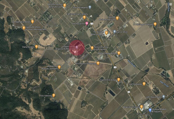 Upper Valley Disposal Service recycling and compost facility map