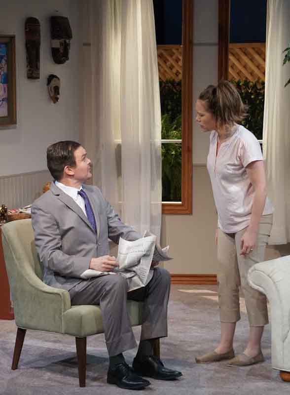 Lauren Heney CAT PEOPLE John Browning and Ilana Niernberger play a couple divided by a cat with murder on his mind in a local production of Jen Silverman’s ‘Wink.’