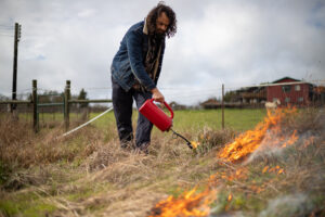 Jordan Torres at Heron Shadow Farm. Photo by Chelsea Kurnick