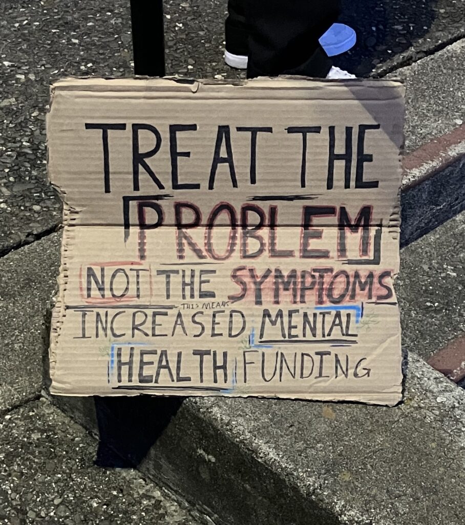 Santa Rosa protest sign - March 8, 2023