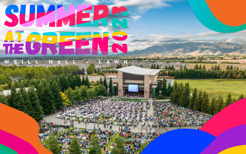 summer at the green 2023, live music sonoma county, sonoma state university, summer concerts in sonoma, buy tickets online