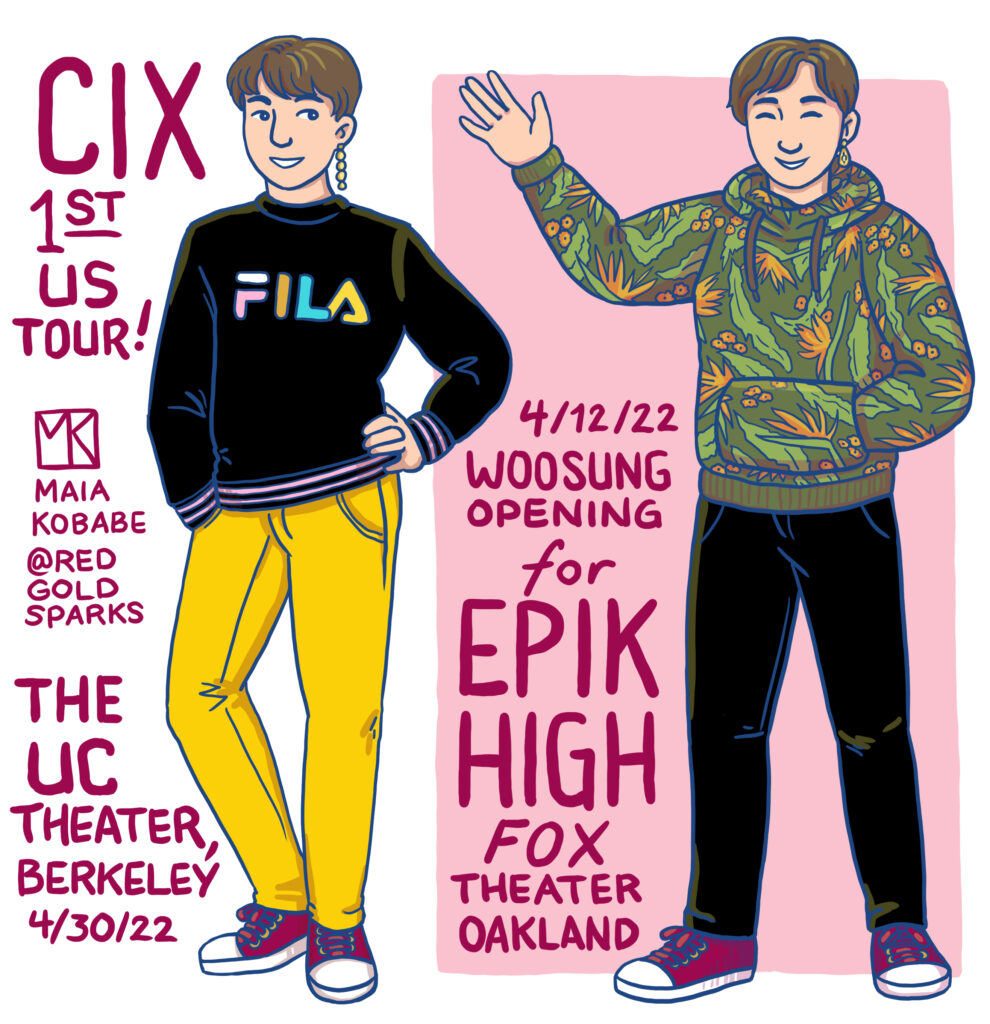 K-Pop Outfits illustration - courtesy of Maia Kobabe