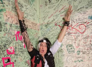 Argo Thompson, aka Riff Raff, air guitarist