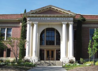 Wes Craven's 'Scream' screening where the high school scene was filmed.